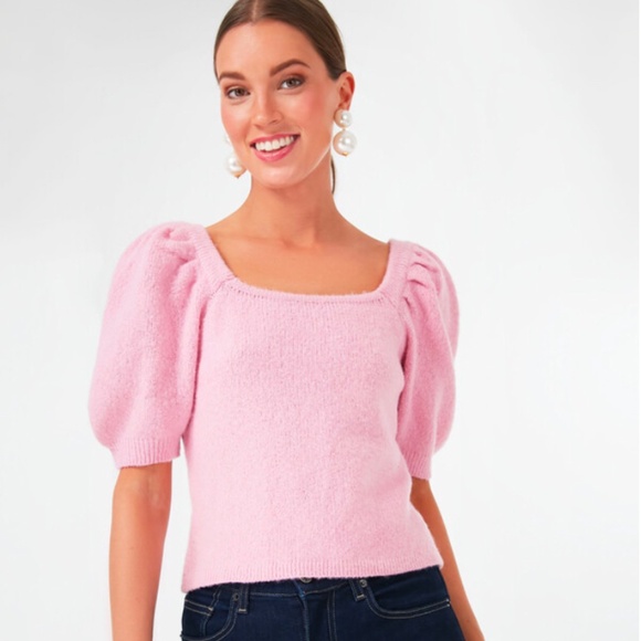 Tuckernuck English Factory Puff Sleeve Sweater - Picture 1 of 7